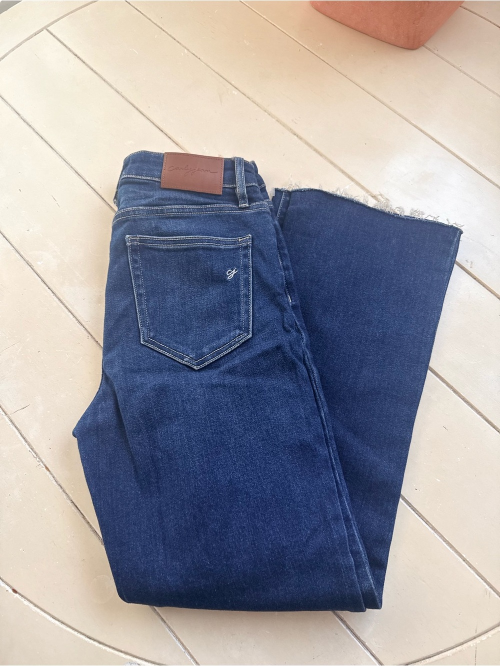 Carly Jean Los Angeles Dark Blue Bootcut womans Jeans